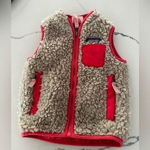 Patagonia retro x vest in bright pink